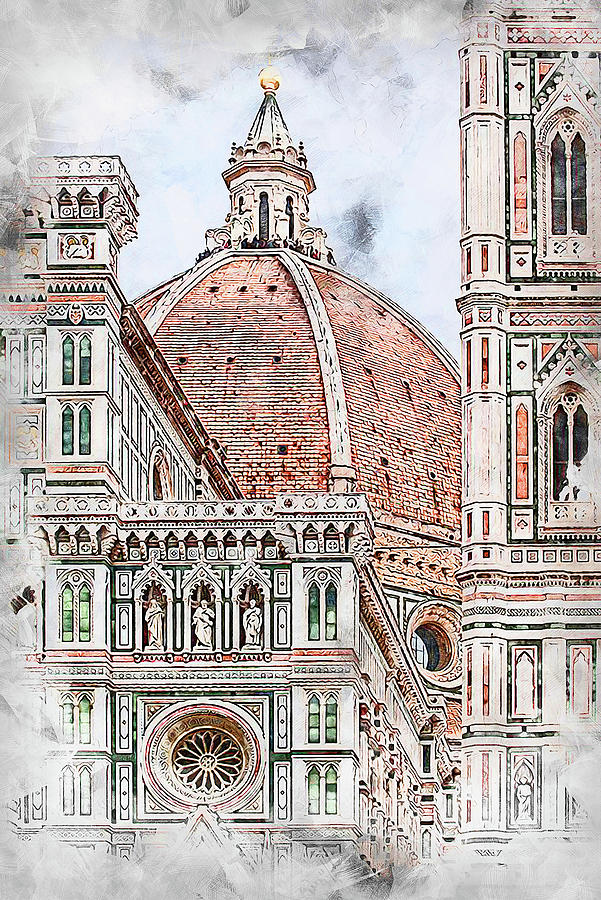 Florence - 36 Painting by AM FineArtPrints