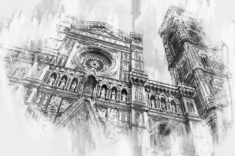 Florence - 51 Painting by AM FineArtPrints