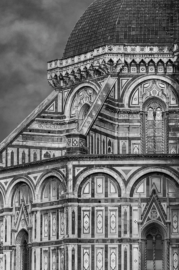 Florence Duomo Detail BW #07 Photograph by Dimitris Sivyllis - Pixels