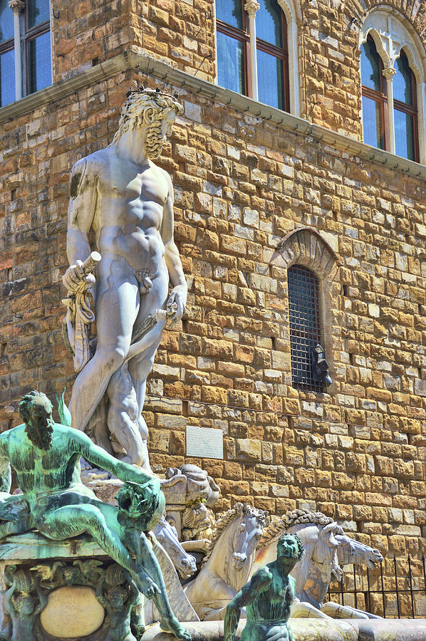 Florence Fountain Of Neptune Photograph by JAMART Photography