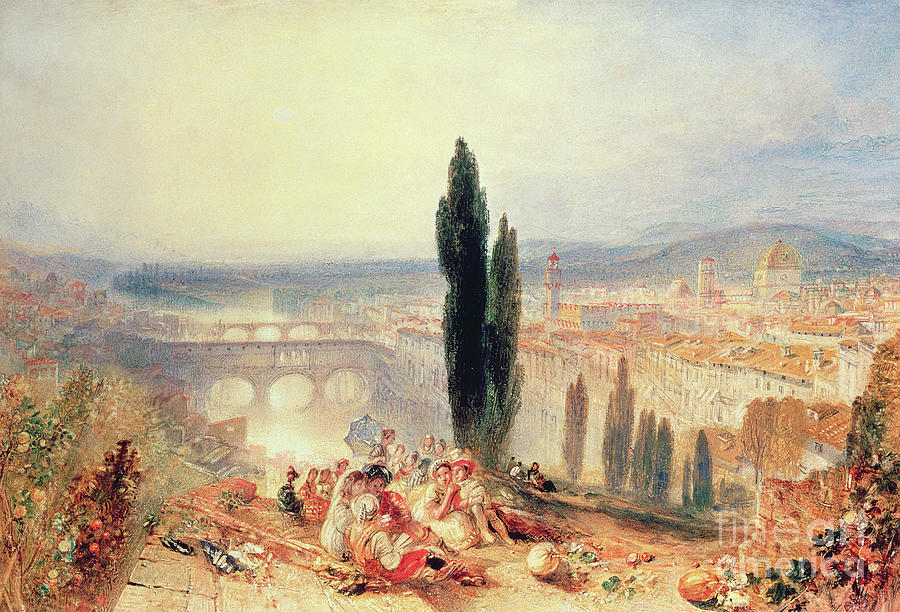 Florence from near San Miniato, 1828 Painting by Joseph Mallord William Turner