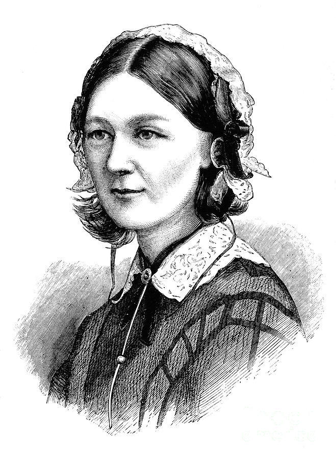Florence Nightingale, 1870 Drawing by Print Collector