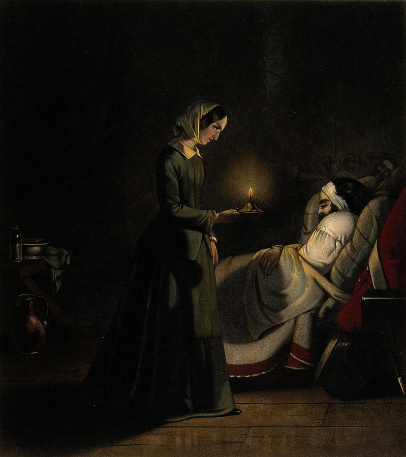 Medical Painting - Florence Nightingale - Angel of Mercy by H. Rae