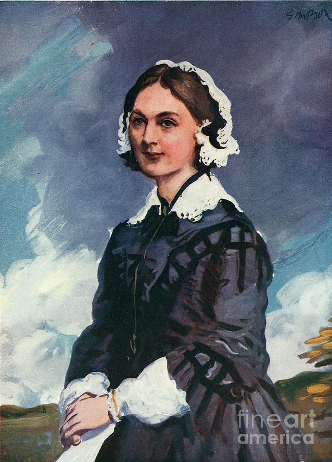 Florence Nightingale By Joseph Simpson Painting by Joseph Simpson