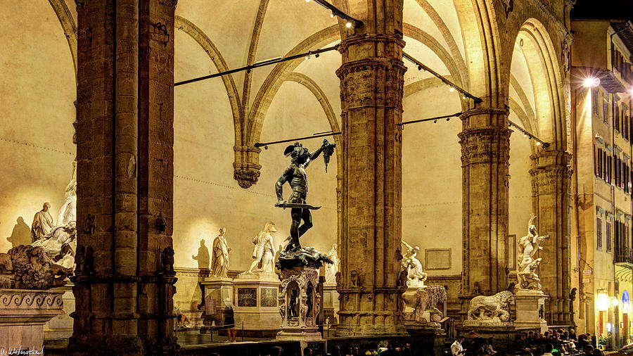 Florence - Perseus at the Loggia - Vintage Photograph by Weston Westmoreland