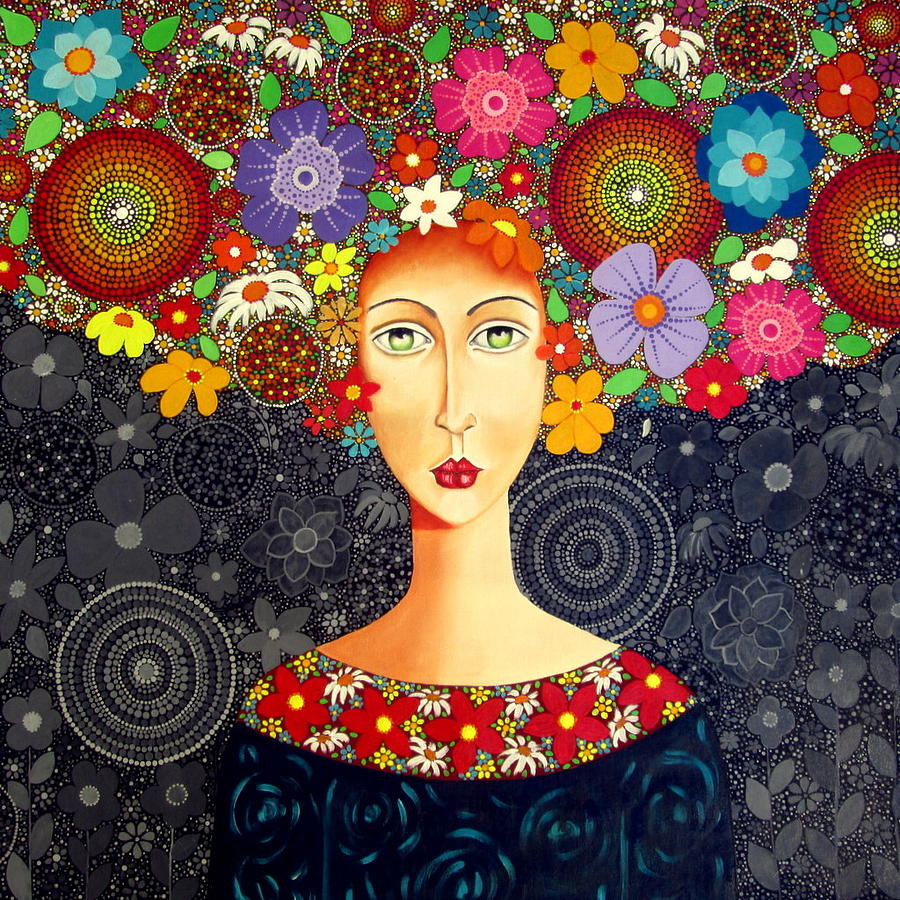 Flores E Cores Painting by Cristiane Campos - Fine Art America