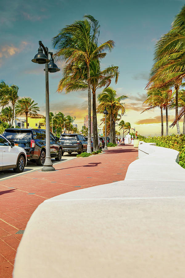 Florida, Fort Lauderdale, Beach On Ocean Blvd Digital Art by Lumiere