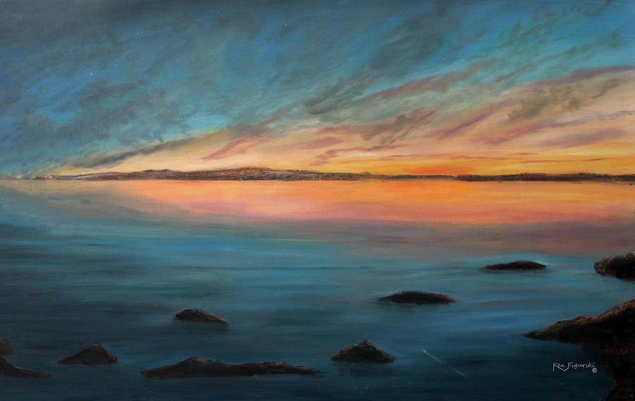 Florida Keys Sunrise Sunset Painting Painting by Ken Figurski | Fine ...