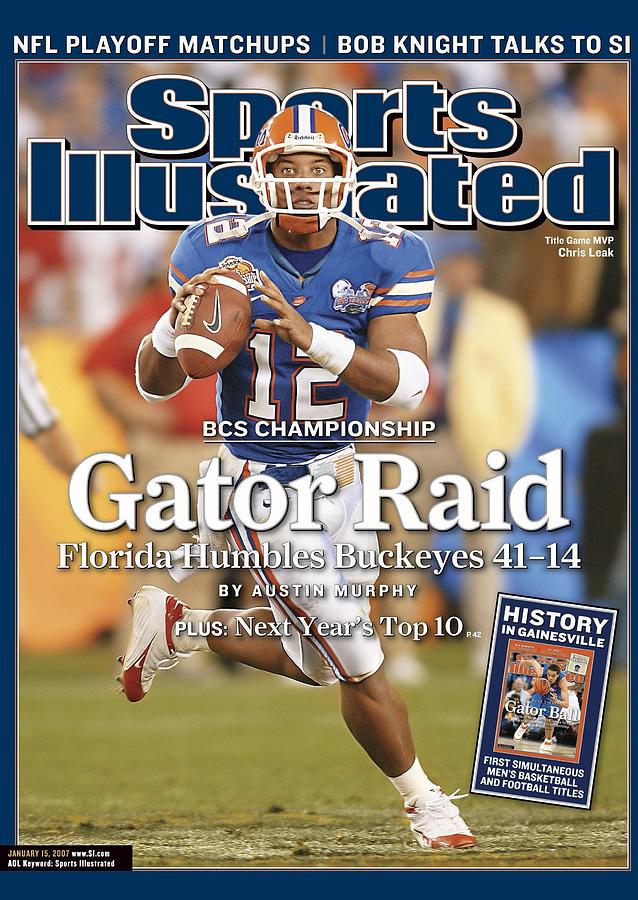 Florida Qb Chris Leak, 2007 Bcs National Championship Game Sports Illustrated Cover Photograph by Sports Illustrated