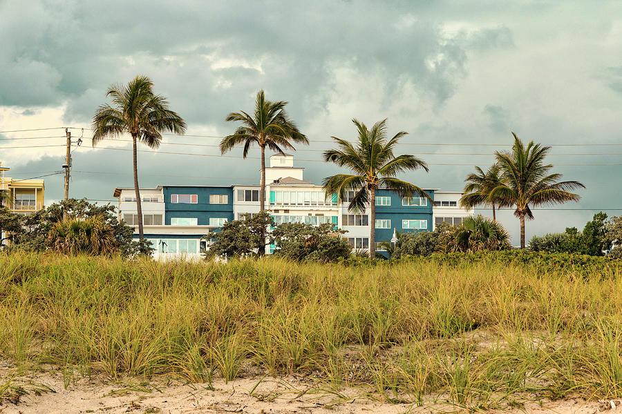 Florida, South Florida, Delray Beach, Condos On The Beach Digital Art by Laura Diez