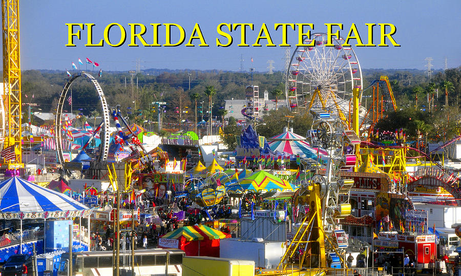 Florida State Fair midway rides Photograph by David Lee Thompson Fine