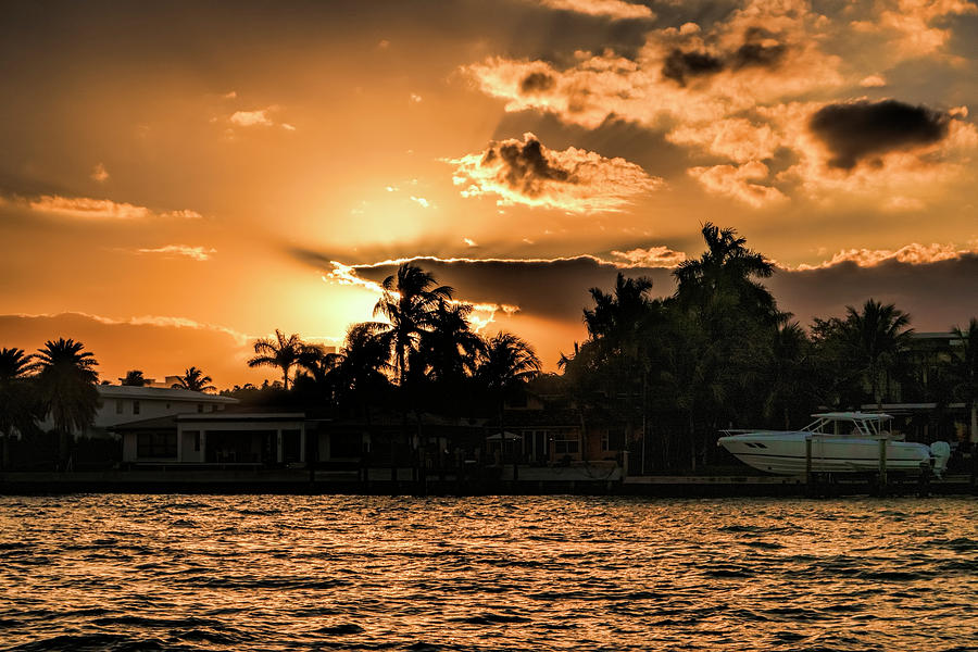 Sunset Photograph - Florida Sunset by Phyllis Taylor