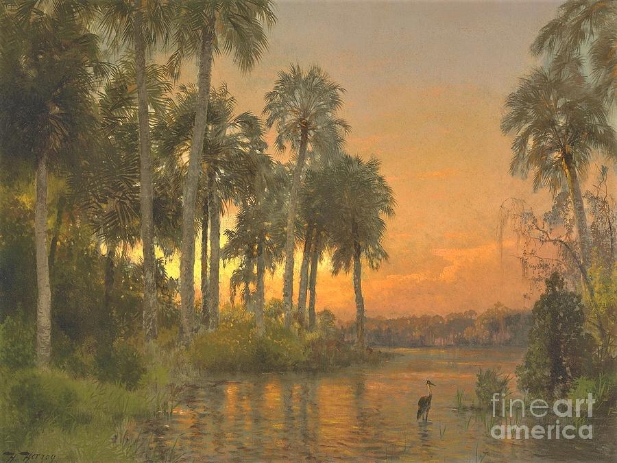 Florida sunset Painting by Thea Recuerdo