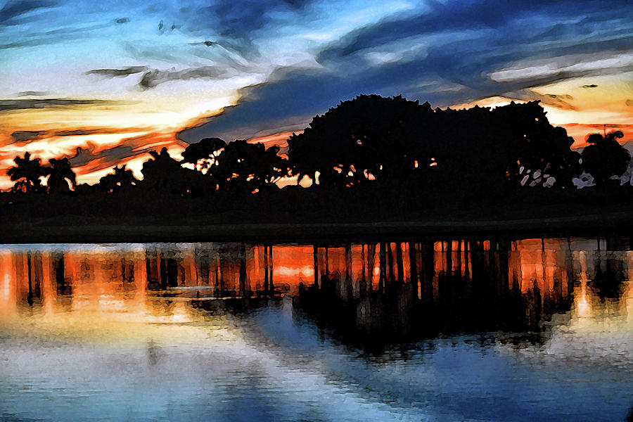Florida Sunset Stylized Photograph