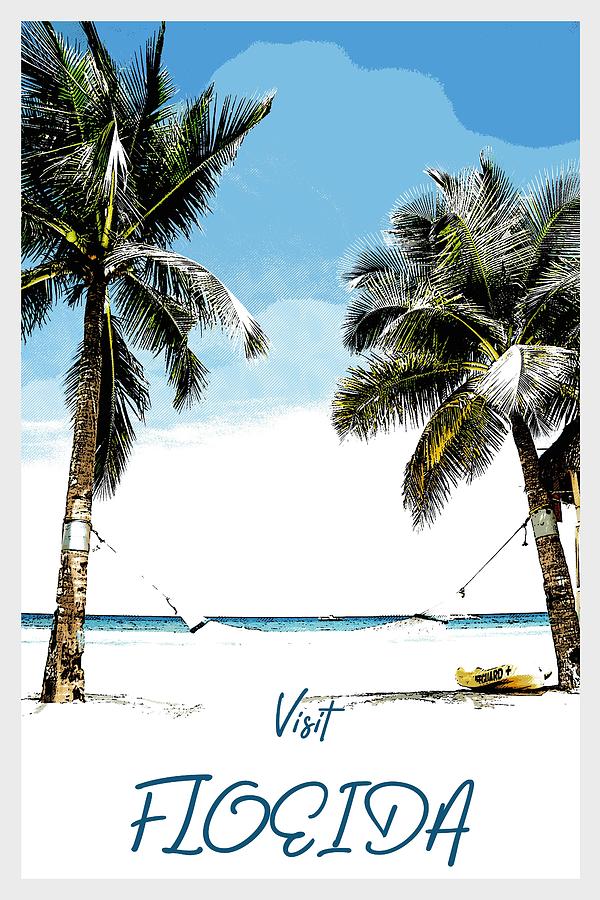 Florida Travel Poster By Adam Asar Painting