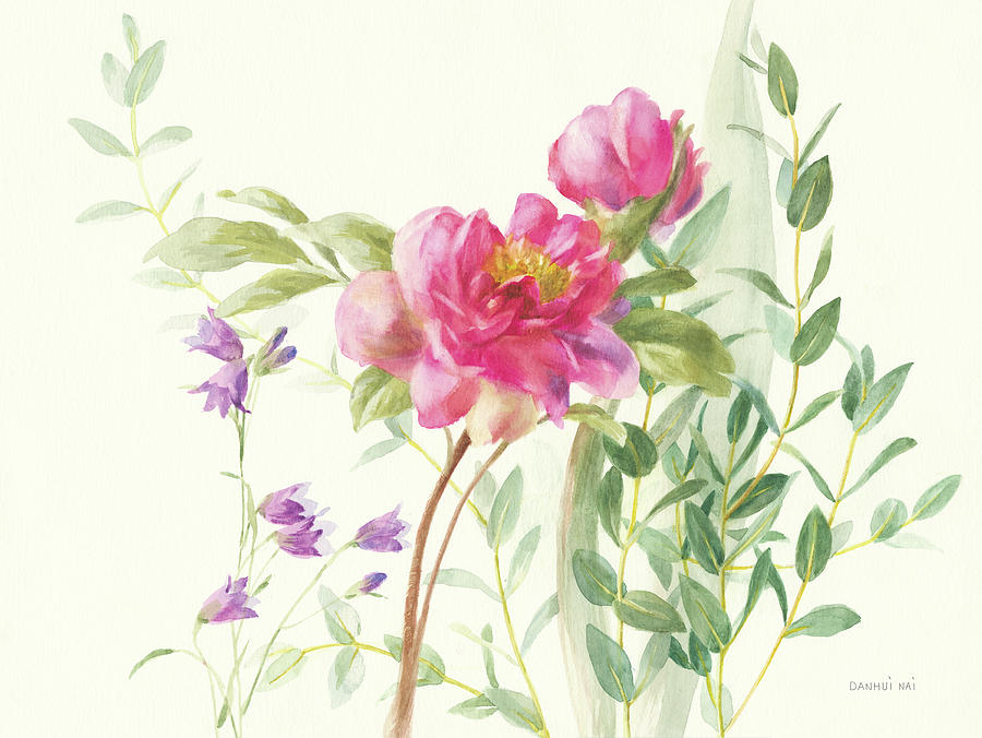 Flower Painting - Flourish I by Danhui Nai