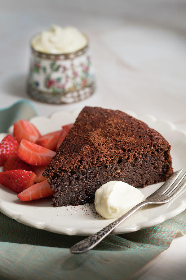Flourless Chocolate Torte Photograph by Great Stock!