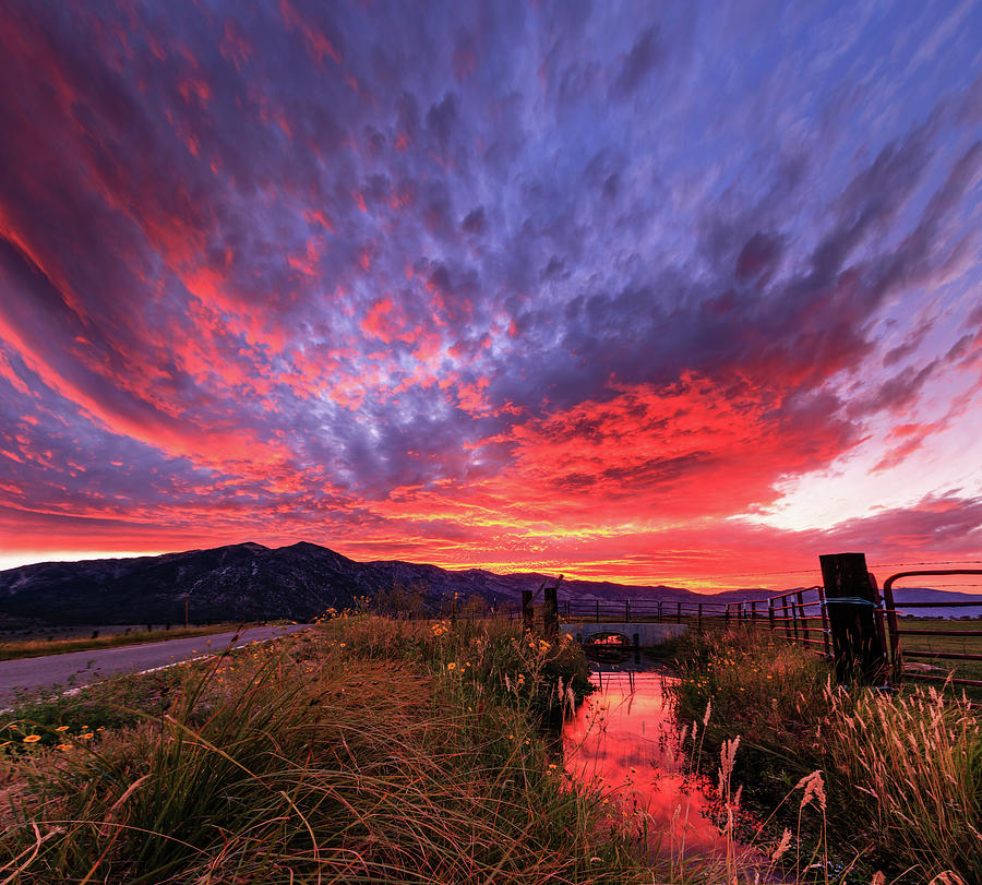 Flow Into An Eastern Sierra Sunset Photograph by Mike Herron