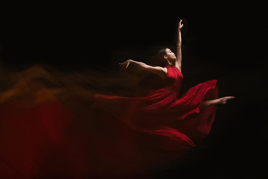 Fabric Photograph - Flow Of Dance by Rob Li