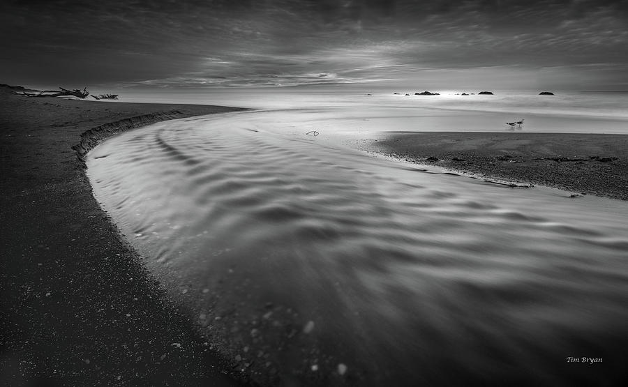 Black And White Photograph - Flow by Tim Bryan