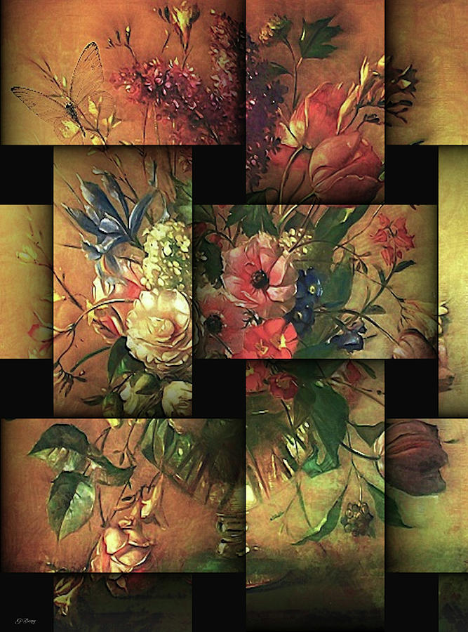 Flower Mixed Media - Flower Arrangement by Gayle Berry