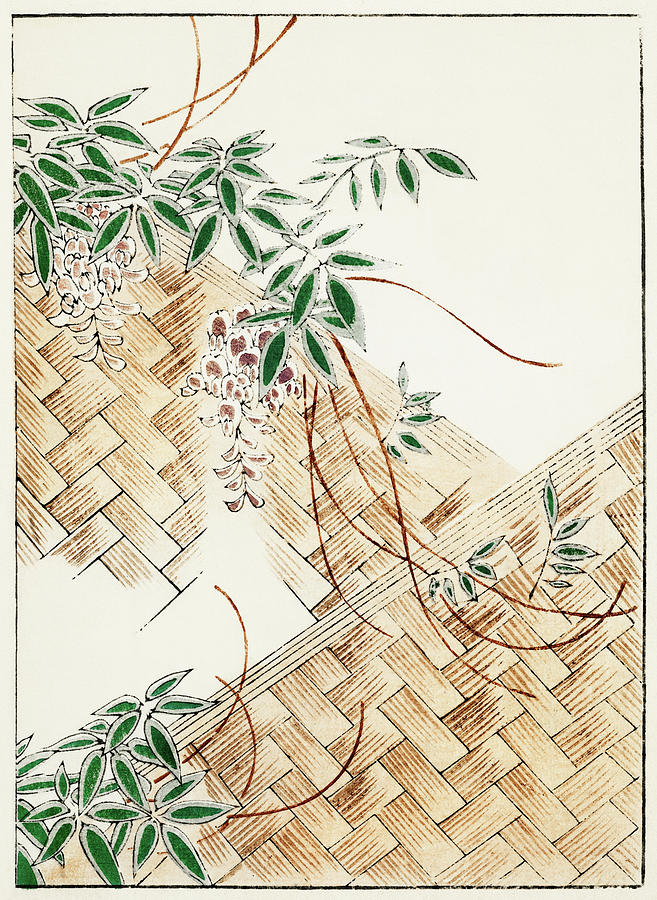 Cool Painting - Flower Arrangement - Japanese traditional pattern design by Watanabe Seitei