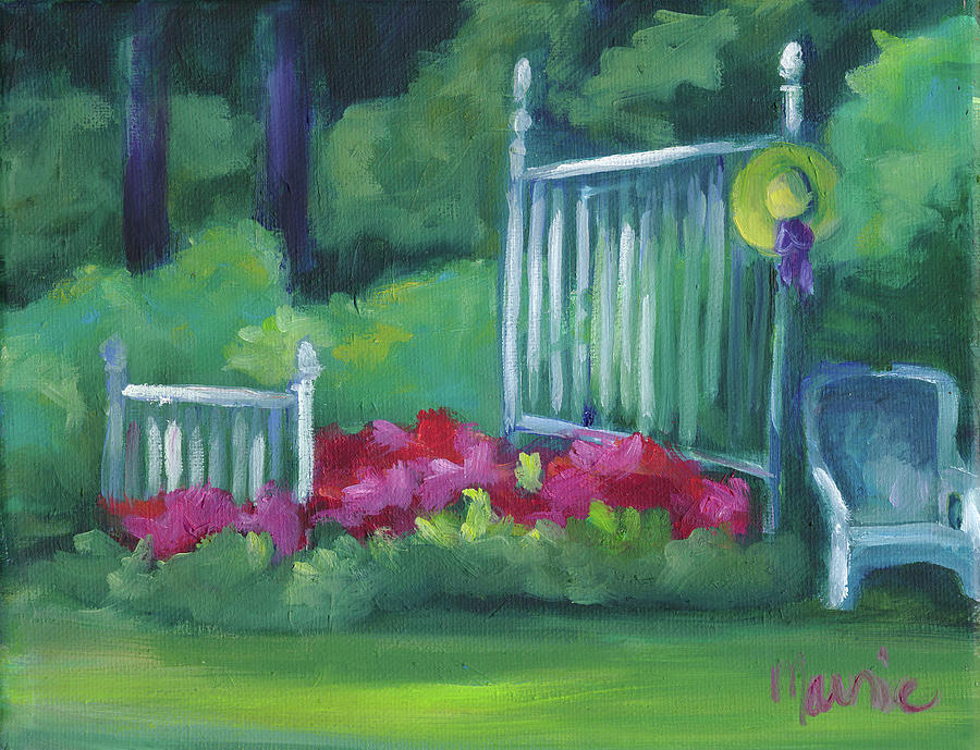 Flower Painting - Flower Bed by Marnie Bourque