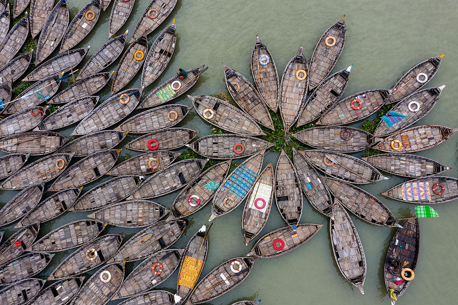 Flower Boat Photograph by Mostafijur Rahman Nasim