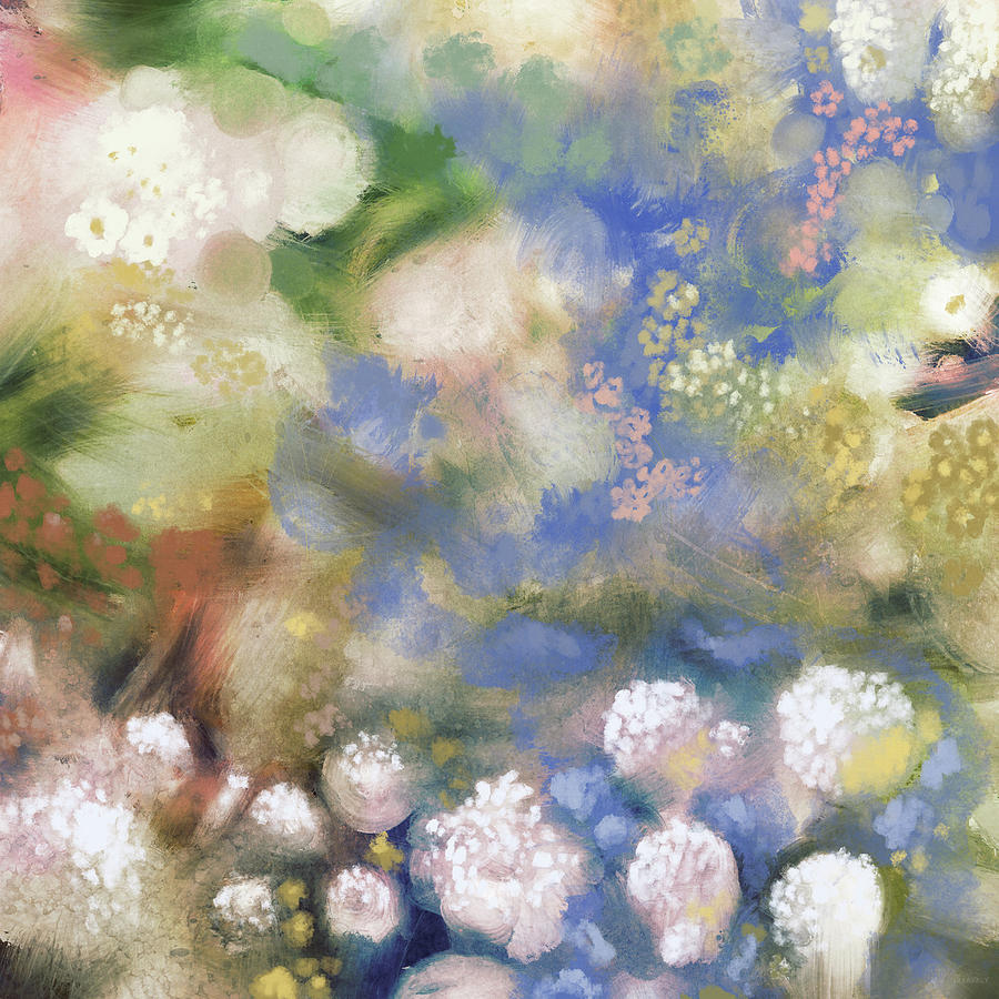 Abstract Painting - Flower Impression I by Dan Meneely