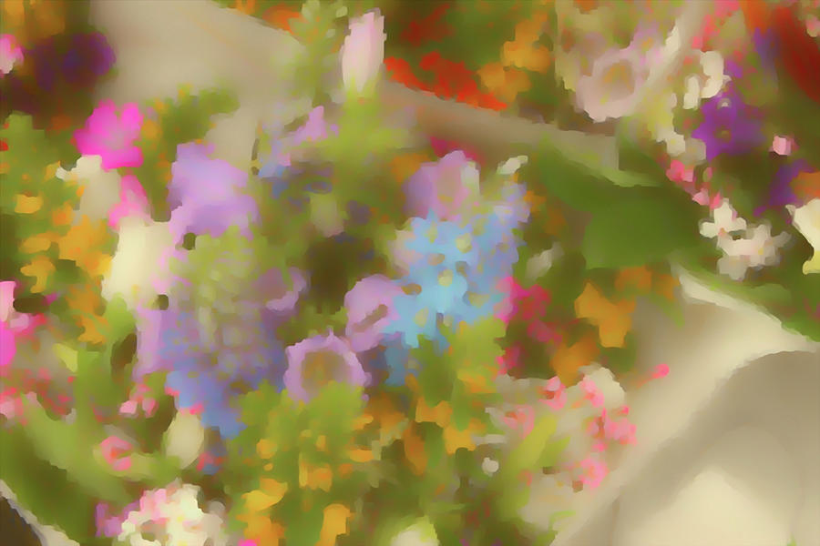 Flower Market Pastels Digital Art by Cathy Anderson
