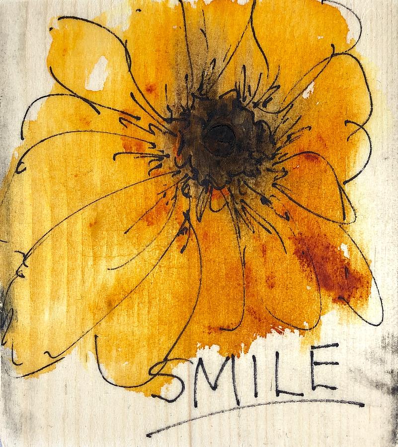 Flower Prompts a Smile  Painting by Barbara Wirth