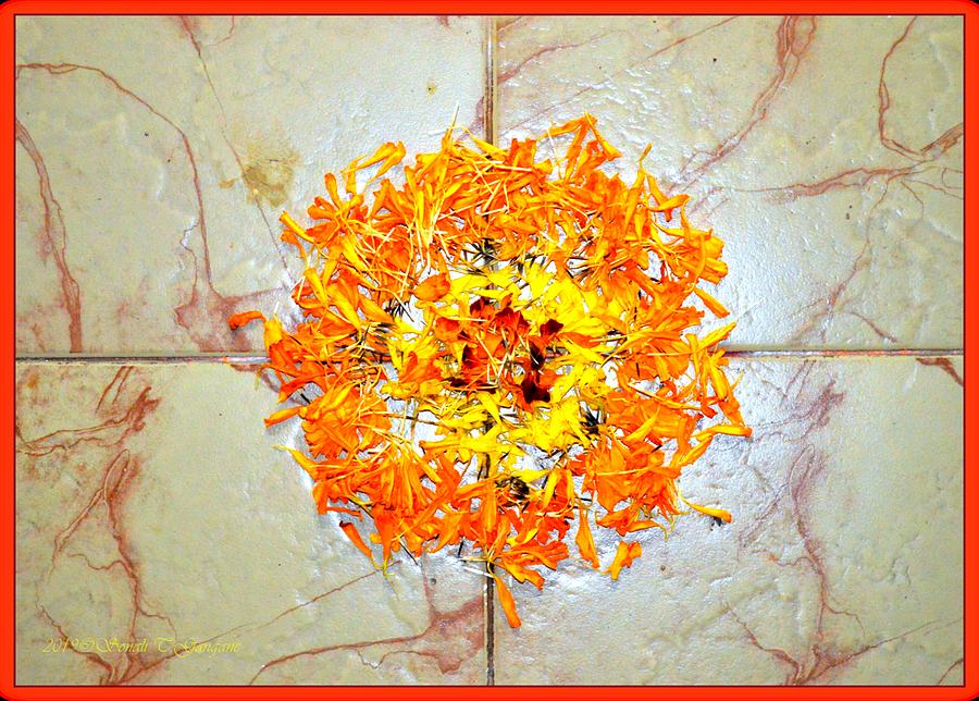 Flower Rangoli Photograph by Sonali Gangane