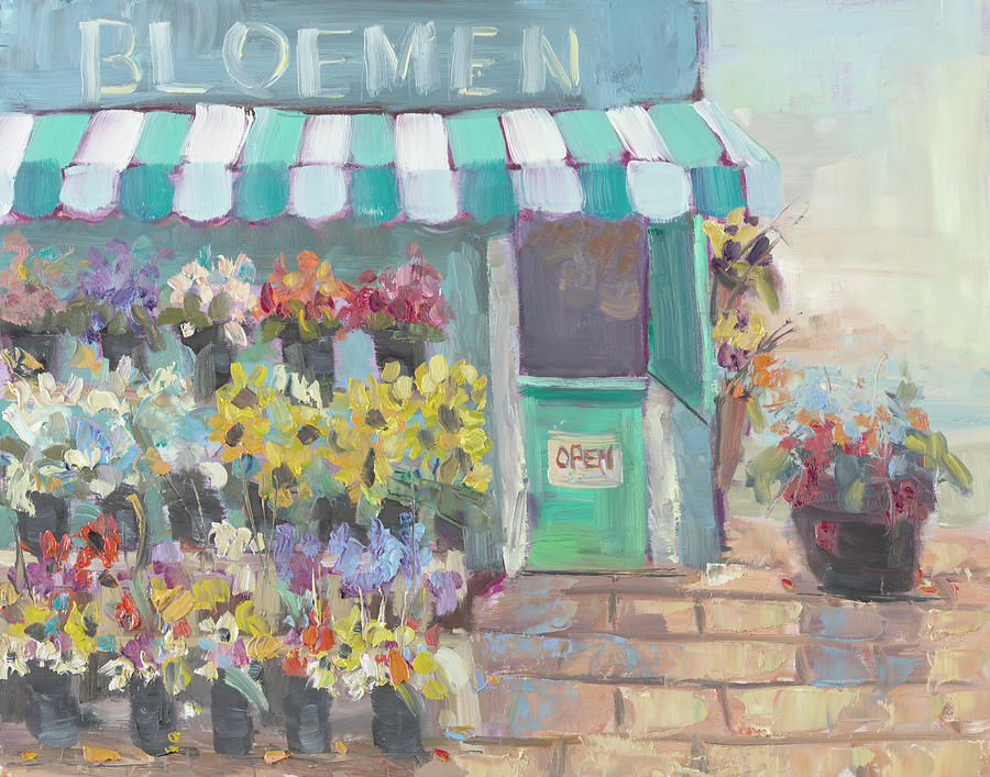 Flower Painting - Flower Shop by Jennifer Stottle Taylor