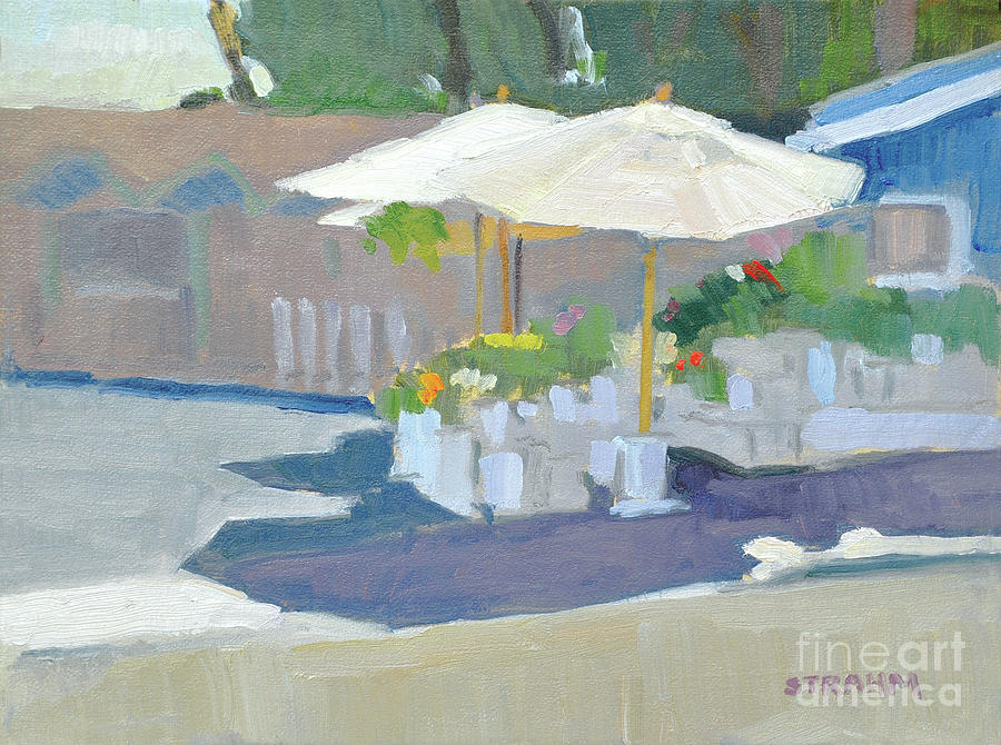 Flower Stand North Park San Diego California Painting by Paul Strahm
