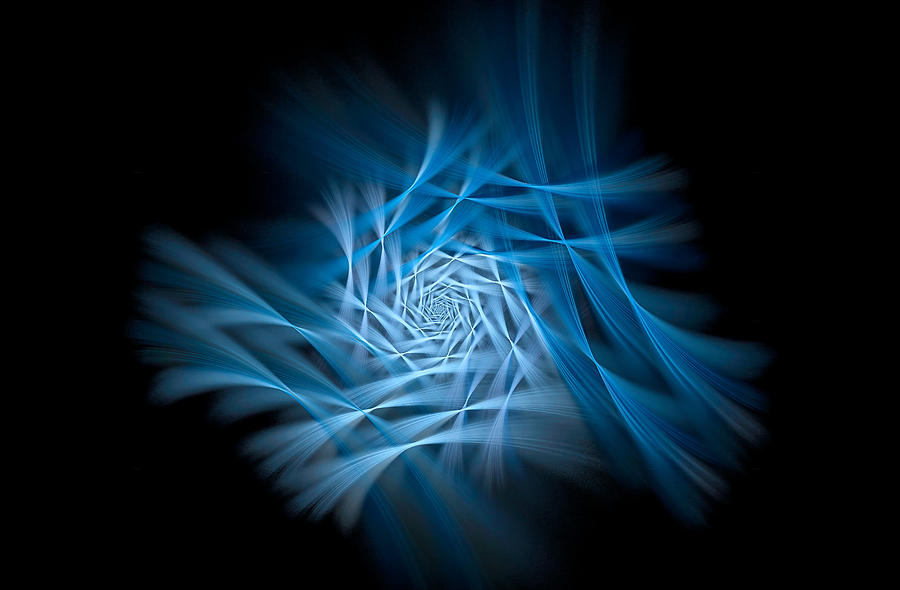 Flowerama Blue Digital Art by Don Northup