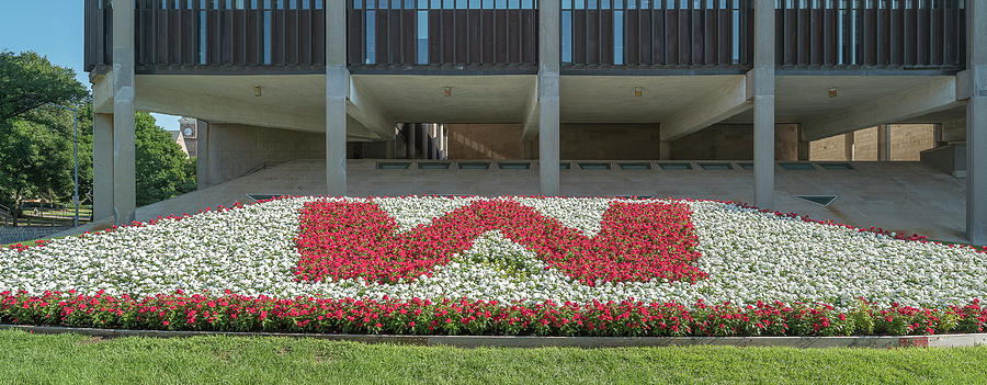 Flowerbed Before University Building Photograph by Panoramic Images