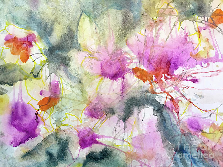 FlowerForest Painting by Francelle Theriot