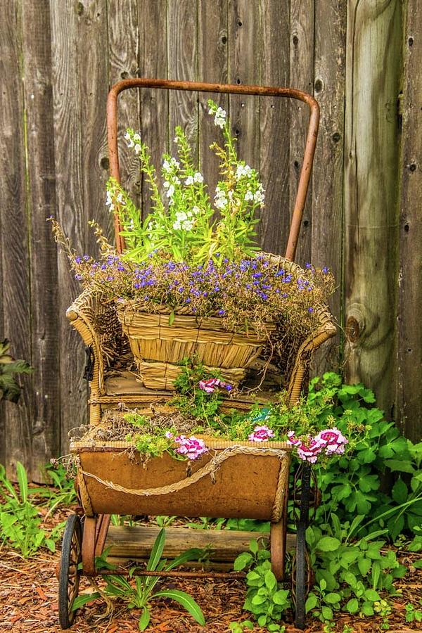 Flowerful carriage Photograph by Linda Gould - Fine Art America