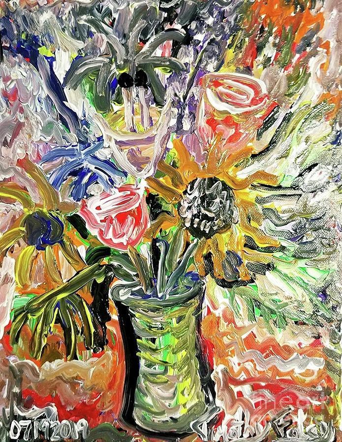 Flowering Impressionism Twenty Minute Painting Painting by Timothy Foley
