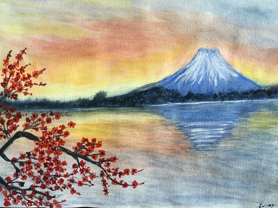 Mt Fuji painting