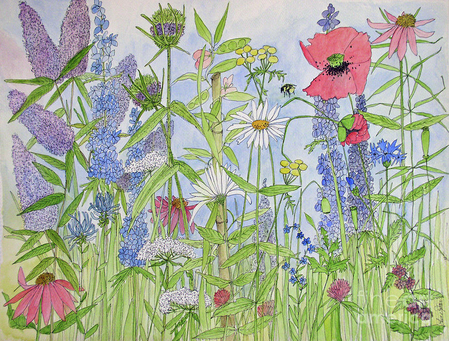 Flowers are Alive Painting by Laurie Rohner