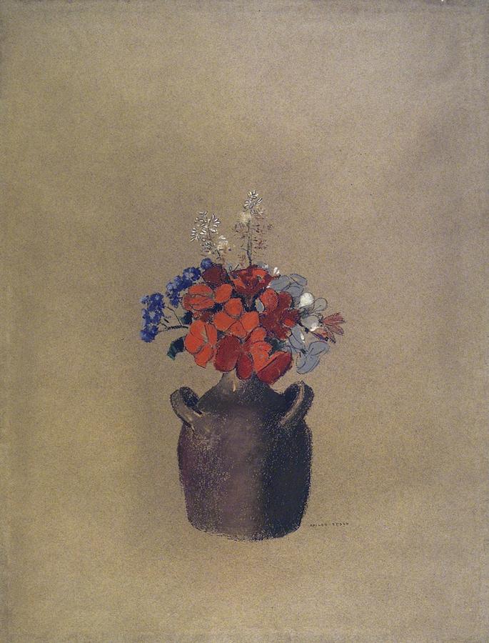 Flowers In A Vase, 1909 Painting