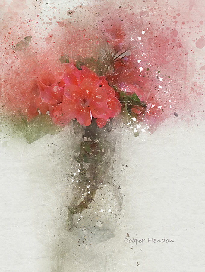 Flowers in a Vase B by Peggy Cooper Flowers in a Vase B by Peggy Cooper