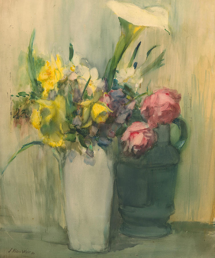 Flowers Painting by Julian Alden Weir