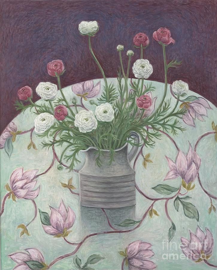 Flowers On Flowers Painting by Ruth Addinall