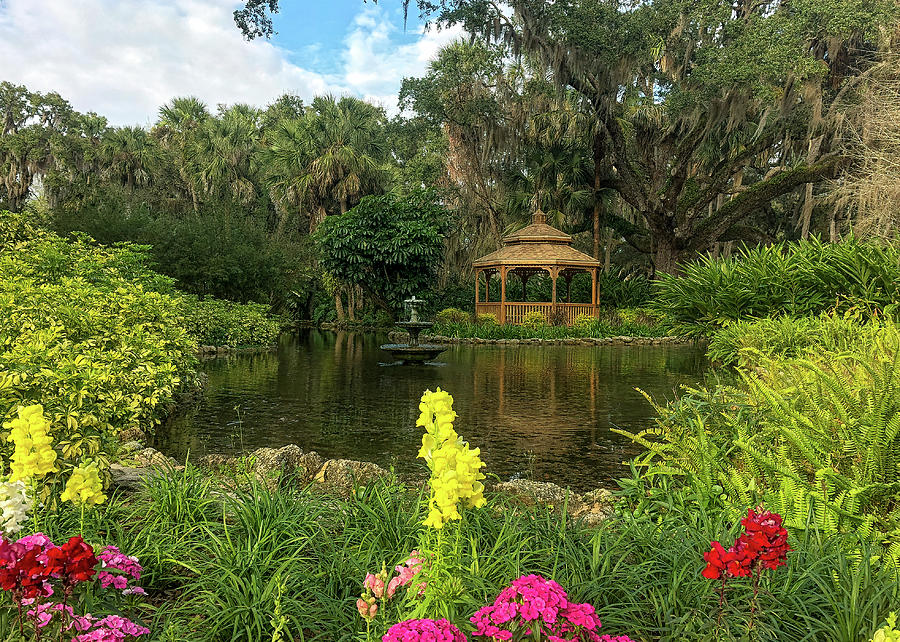 Flowers to Gazebo by the Lake by Claire Turner Flowers to Gazebo by the Lake by Claire Turner