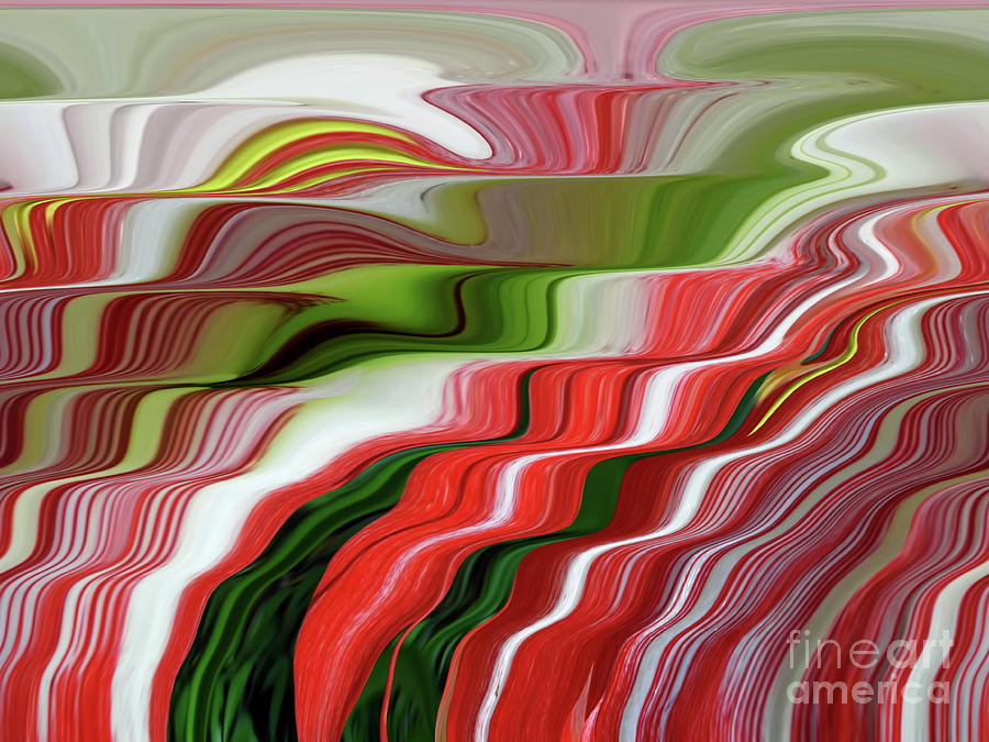 Flowing Amaryllis  Digital Art by D Hackett