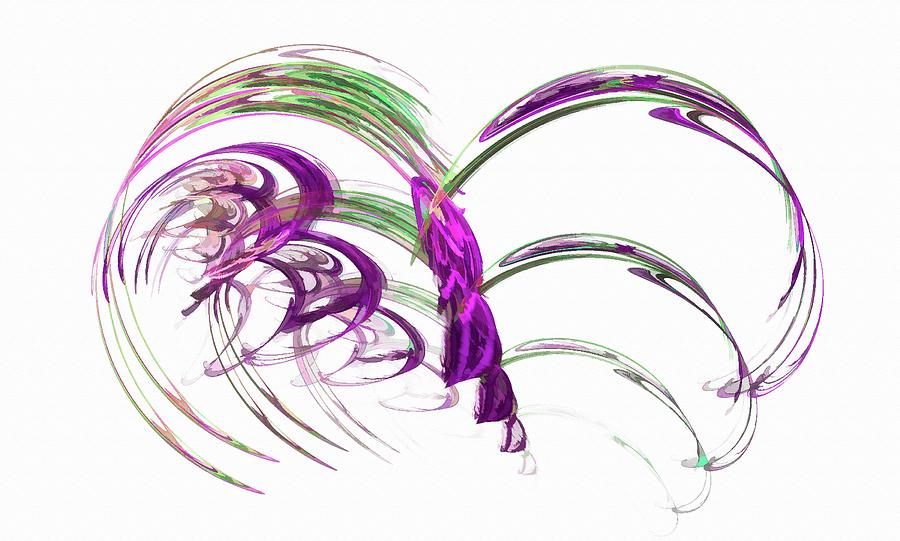 Flowing Beauty Purple Digital Art by Don Northup