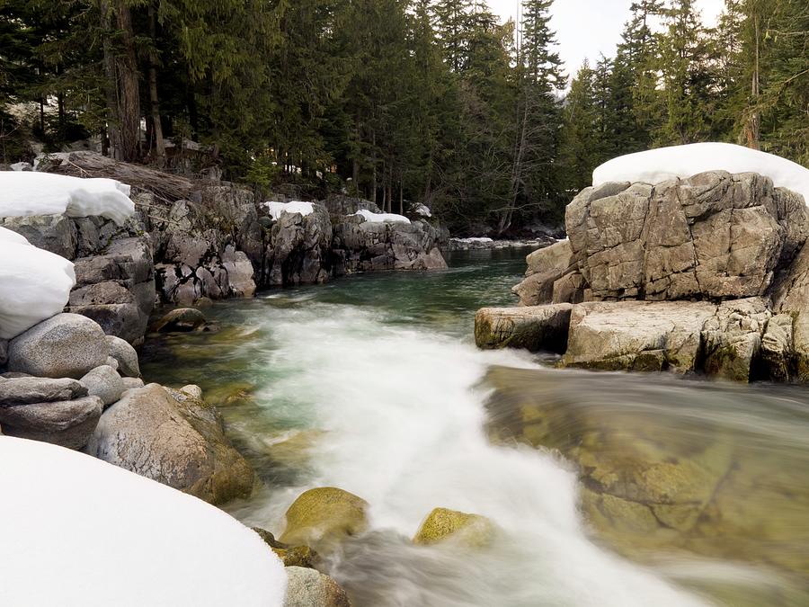 Flowing River, Whistler, Bc, Canada Photograph by Keith Levit