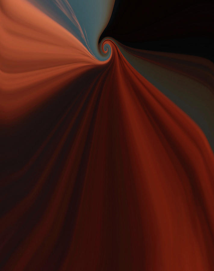 Flowing Scarlet Digital Art by Whispering Peaks Photography
